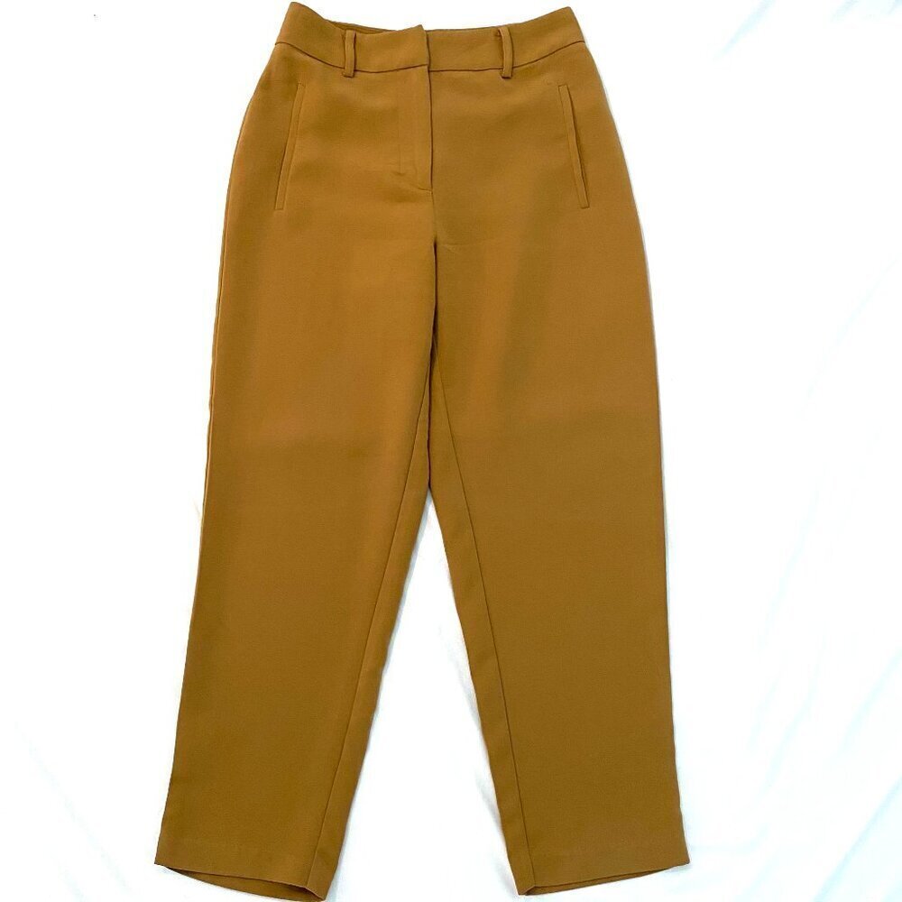 SEED Heritage camel straight leg trousers Womens 8 classic luxury high waisted